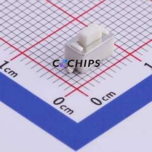 UK-B0227G50-SP25Y Tactile Switch SMD,6x3.5mm Switch Single Pole Single Throw Rectangle Button 2.5N Vertical Mount - Product Image 1