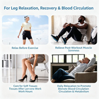 Bottes de compression pneumatiques électriques pour les jambes/les pieds, appareil de massage à air pour la récupération sportive avec plusieurs modes