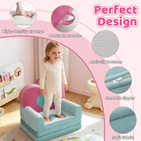 Canapé-lit pour enfants pliable en mousse souple avec un design de dessin animé mignon personnalisé, pour jouer, dormir, amovible, lavable, canapé pour bébé
