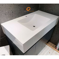 Superficie Sólida Acrílica Blanca Pura MA1101, Superficie Sólida Acrílica Koris, Material para Mostrador de Recepción, Encimera de Cocina, para el Hogar