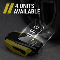 Mini compresseur d'air de voiture portable 12V gonfleur de voiture haute puissance avec tube de gonflage de pneu numérique et buses flexibles matériau ABS