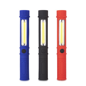 <b>LED</b> Portable Plastic Flashlight COB Side <b>Light</b> Magnetic <b>Work</b> Lamp Outdoor Camping Lamp - Product Image 5