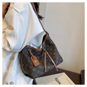 กระเป๋าสะพายไหล่สไตล์ย้อนยุคใหม่กระเป๋าผู้หญิงพิมพ์ลายเองได้กระเป๋าผู้หญิงพร้อมกระเป๋าใส่เงินจุได้เยอะ2ชิ้น - Product Image 2