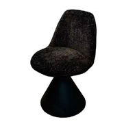 Tabouret de maquillage pivotant en métal de style italien, léger et luxueux, avec dossier, pour la maison, la chambre à coucher, la table de maquillage, la chaise de manucure