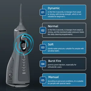<span class=keywords><strong>Jet</strong></span> d'eau <span class=keywords><strong>dentaire</strong></span> puissant Pick Flosser Machine à laver la bouche Portable irrigateur Oral pour le blanchiment des dents nettoyage <span class=keywords><strong>dentaire</strong></span> santé - Product Image 6