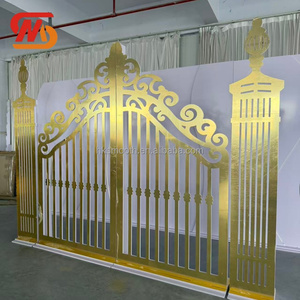 Arco Decorativo Dorado Personalizado SMOOTH para Bodas, Soporte para Fondo de Escenario - Product Image 3