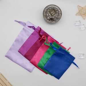 8*11cm Silk Satin Drawstring <b>Gift</b> Satin <b>Bags</b> Pouch for Candy <b>Wedding</b> Party Favor Coffee Beans Storage and Packaging - Product Image 5
