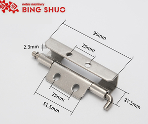 CL283-1-2-4 Eisen/Edelstahl Abnehmbares Scharnier Verstecktes Scharnier für Schalt schrank mit rundem Loch und Taillen loch - Product Image 5