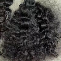 Cheveux Indiens Bruts Directement d'Inde, Extensions de Cheveux Ondulés Naturels, Cheveux Humains Bouclés Vierge Remy de Temple Pas Chers, Lots Non Traités