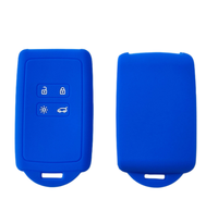 Étui de protection en silicone pour clé de voiture intelligente, coque pour Renault Kadjar Koleos Megane Talisman Espace Dacia Duster 4 boutons