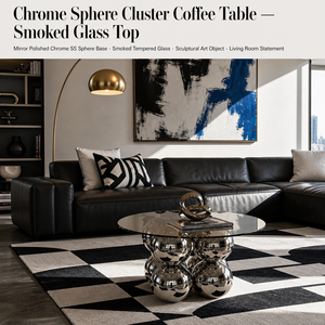 Nordic Modern <strong>Glass</strong> <strong>and</strong> Stainless Steel Wrought Iron Round <strong>Coffee</strong> <strong>Table</strong> for Living Room Furniture Eco-Friendly <strong>and</strong> Durable - Product Image 2