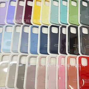 Coques de téléphone en silicone liquide 64 couleurs en gros avec emballage pour iPhone 17 16 15 14 13 12 Pro Max – Étui pour téléphone APPLE - Product Image 3
