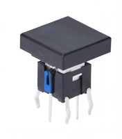 Interrupteur tactile série 6x6, interrupteur à bouton-poussoir momentané éclairé 6x6x7.2-9.6H avec capuchon carré pour application électroménagère