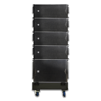 Haut-parleur Line Array passif double 10 pouces mono LS3 (8+2+2) Série LA 700W/500W Boîtier en bois XLR/Speakon