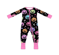 Pyjama en bambou style Welwei, combinaison pour bébé Halloween, vêtements de nuit respirants, 0-24 mois