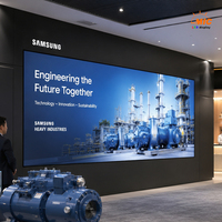 Fabrika Resepsiyonu ve Ürün Sergileme Duvarı için Led Video Duvar Paneli İç Mekan 640x480mm Alüminyum Kabin
