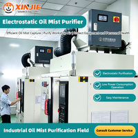 Purificateur d'huile électrostatique à faible résistance au vent, direct usine, pour brume de refroidissement de tour de découpe CNC