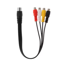 Fiche Din mâle 30CM 5 broches vers 4 prises RCA femelles Connecteur de câble audio