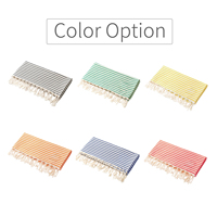 Serviettes de plage turques Fouta Hammam Peshtemal ultra douces, 39,4'' x 71'', en stock