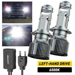 หลอดไฟหน้าโปรเจคเตอร์ AUXITO 6500k 4300K 12V 24V แสงวอร์มไวท์ 12000lm 120W หลอดไฟ LED รุ่น h4 h7 h11 - Product Image 1