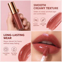 Rouge à lèvres liquide brillant, crème onctueuse, légère, haute pigmentation, longue tenue, étiquette privée, logo personnalisé, vente en gros