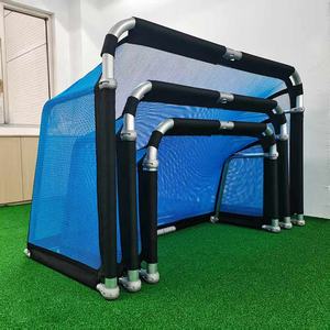 Portería de fútbol de aluminio portátil Puerta de entrenamiento de fútbol de aluminio plegable Porterías de fútbol pequeñas para entretenimiento Entrenamiento deportivo - Product Image 1
