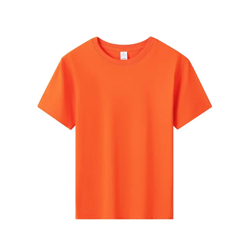 T-Shirt à manches courtes pour enfants, impression de Logo personnalisé, 100% coton uni vierge pour enfants bébé fille garçon t-shirts