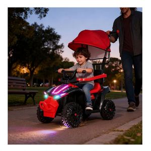 Auto Eléctrico Shine Beam para Niños de 2 a 4 Años, con Dirección de Agarre Suave, Plástico Amarillo, Duradero y Seguro - Product Image 3