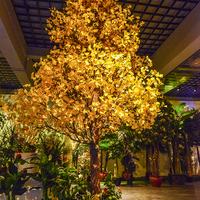 Arbres artificiels en plastique, fausse plante en pot pour décoration de bureau, grands arbres artificiels d'extérieur