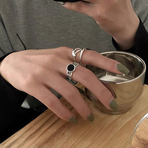 Geometric Silver <b>Open</b> <b>Ring</b> For Women Fashion Jewelry Gift Wearable Accessory - Product Image 3