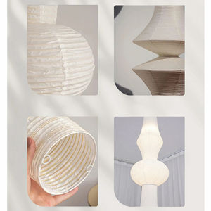 Lampe de plafond en papier de riz de forme unique, créative et personnalisée, nouvelle collection Nicro, lustre moderne, suspension pour musée, hôtel, décoration intérieure - Product Image 2