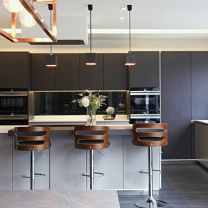 2025 nuovo Design personalizzato lusso impermeabile ignifugo Smart in legno mobili da cucina - Product Image 6