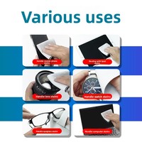 Chiffon de polissage en tissu éponge tricoté pour le nettoyage des écrans des montres et tablettes Apple - 100% polyester anti-bouloches