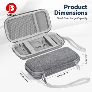 Estuche Rígido de Viaje Buweilian Gris de EVA para Batería MagSafe de Apple, Banco de Energía Magnético MagSafe para iPhone 15/14/13 con Bolsillo de Malla Adicional - Product Image 5