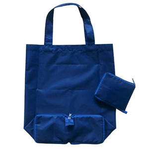 Sacs fourre-tout en polyester à longues poignées, personnalisables avec logo, réutilisables et pliables pour le quotidien – Offre spéciale - Product Image 1