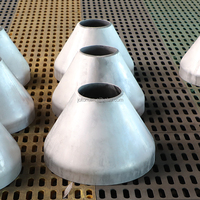 Tête conique en acier allié, angle de cône de 60 degrés, diamètre de bout minimal de 400 mm, norme EN10028 ASME U, pour réservoir de stockage de produits chimiques et d'huile