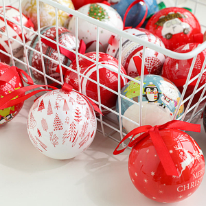 Adorno Navideño Creativo de Estilo Europeo Americano, Colgante de Bola de Hierro con Diseño de Elfo y Caja de Dulces para Decoración Navideña - Product Image 5