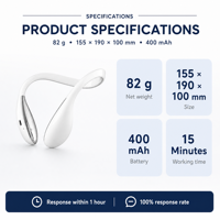 Masseur facial portable à micro-courant vibrant haute vitesse 8000 tr/min, rechargeable 400 mAh, appareil de beauté raffermissant la peau