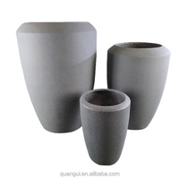 Pot de fleurs suspendu moderne en fibre de verre écologique Japandi de luxe 2024, grand pot de fleurs d'intérieur, kit de plantation avec trou de drainage, jardin d'intérieur