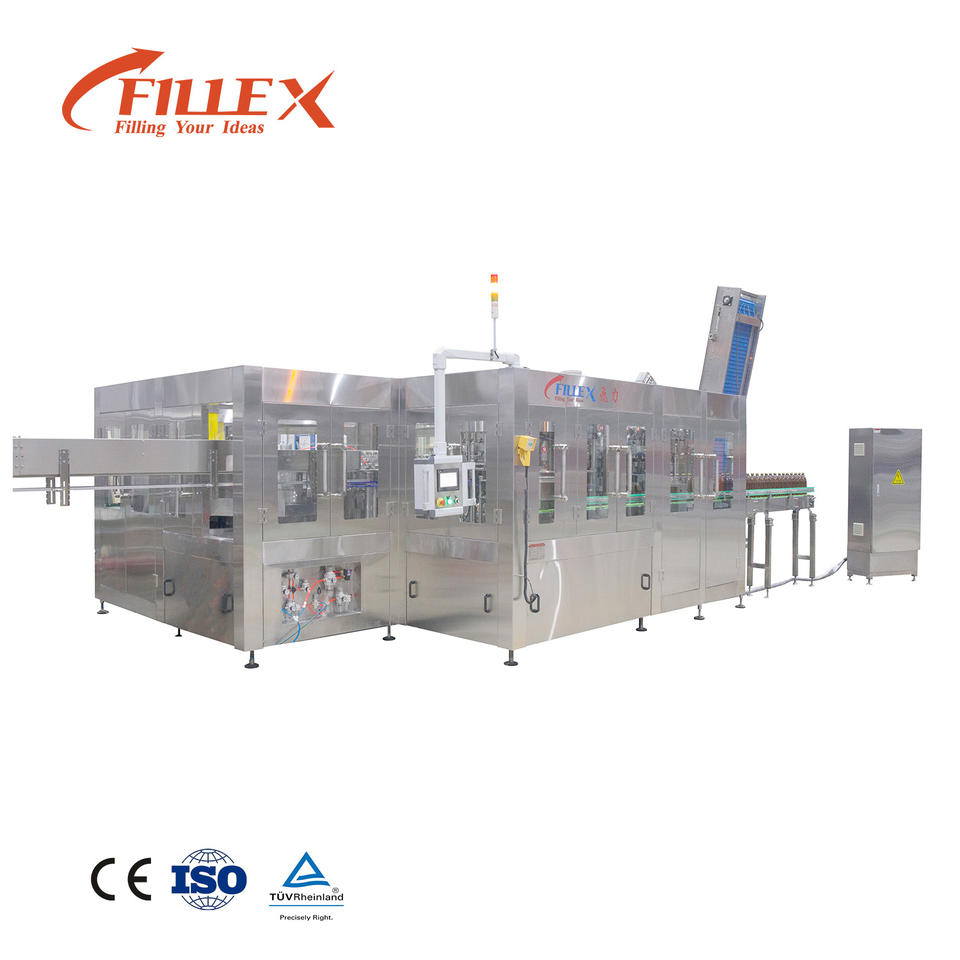 6000-32000BPH Automatic Plastic Glass Bottle Bottle Beer Wine Vodka ...