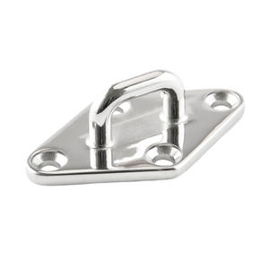 316 Stainless Steel Diamond-Shaped Deck Mounting Door Nose Roof Hook Hanger Ring 90X55mm <b>Hardware</b> Deck Mounting Hooks - Product Image 1