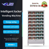 Munt- en QR-code kluisjes automaat met compressor koeling voor cosmetica en fruit