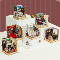 IIECREATE 3D Puzzle en bois maison imprimable décoration YS-2254 doux rêve Miniatures maison de poupées