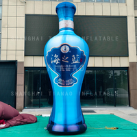 Bouteille d'Esprit Gonflable Bouteille de Vin Gonflable Modèle de Bouteille Gonflable pour la Publicité ou la Décoration
