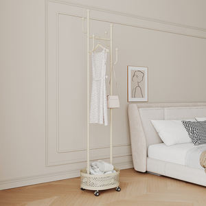 Moderno nórdico ligero de lujo muebles para el hogar dormitorio montado en el suelo estante para ropa desmontable abrigo estante colgante sala de estar de almacenamiento - Product Image 4