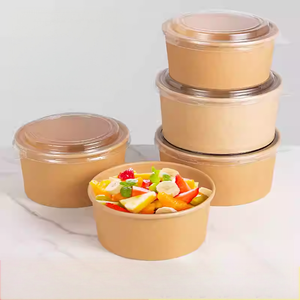 Bols à salade rectangulaires jetables de qualité alimentaire personnalisés de 500 ml à 1000 ml, étanches, avec utilisation pour les sandwichs et logo personnalisé - Product Image 6