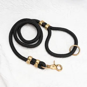 2023 New design Custom luxury Handmade hands free dog leash Multiple Colors leash dog Lead dog rope leash