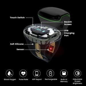 Wellue O2ringS Bague Connectée Bluetooth de Surveillance <span class=keywords><strong>du</strong></span> <span class=keywords><strong>Sommeil</strong></span> et de la Santé, <span class=keywords><strong>Capteur</strong></span> SpO2 Oxymètre de Pouls Numérique - Product Image 2