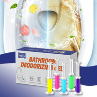 FISHLEANO Gel désodorisant pour salle de bain, éliminateur d'odeurs et nettoyant parfumé pour toilettes, agent détartrant et parfumant pour WC domestique
