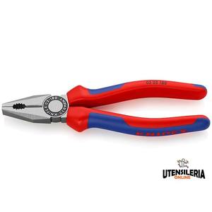 Alicates combinados Knipex con mangos bimateriales, cabeza limpia, 180 mm - Product Image 6